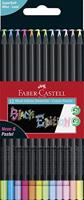 Faber Castell Kleurpotlood Black Edition - 12 stuks neon+pastel - thumbnail