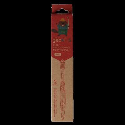 Georganics Toothbrush kids beechwood 1 Stuks Georganics Toothbrush kids beechwood 1 Stuks
