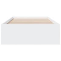 Bedframe met lades bewerkt hout wit 90x190 cm - thumbnail