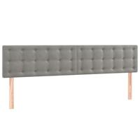 Boxspring met matras fluweel lichtgrijs 120x190 cm - thumbnail