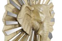 Decoratieve figuren DKD Home Decor 47 x 18 x 56,5 cm Olifant Gouden - thumbnail