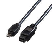 ROLINE IEEE 1394b / IEEE 1394 kabel, 9/4-polig, zwart, 1,8 m - thumbnail