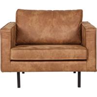 WOOOD Fauteuil 'Rodeo', kleur cognac - thumbnail