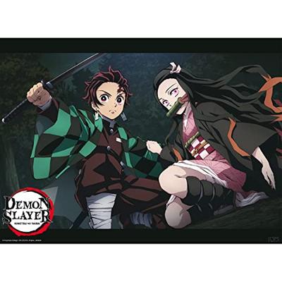 Poster Demon Slayer - Tanjiro And Nezuko Fight Position 52x38cm Poster Demon Slayer - Tanjiro And Nezuko Fight Position 52x38cm