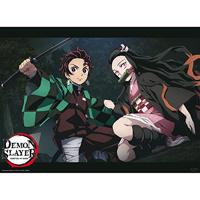 Poster Demon Slayer - Tanjiro And Nezuko Fight Position 52x38cm - thumbnail
