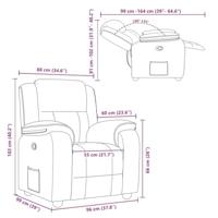 Fauteuil verstelbaar stof donkergroen - thumbnail