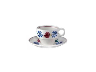 Boerenbont Kop en schotel stapelbaar 200ml - set van 6 stuks