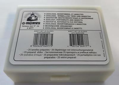 Konus preparaten set biologie: zo�logie 1 (25 stuks)