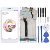 LCD-scherm en digitizer volledige assemblage met frame voor Xiaomi Redmi 5A (wit) - thumbnail