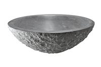 Wiesbaden Raw waskom rond hamerslag 42x14 cm hardsteen gezoet - thumbnail