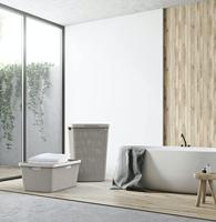 Curver jute wasmand - 46 liter - grijs - thumbnail