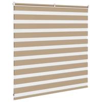 VidaXL Zebra blind 145x100 cm stofbreedte 140,9 cm polyester zandbruin - thumbnail