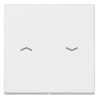 Jung A595PWW Jaloezie-schakelaar/-knop Afdekking A 500, A creation, A plus Alpine-wit 1 stuk(s) - thumbnail