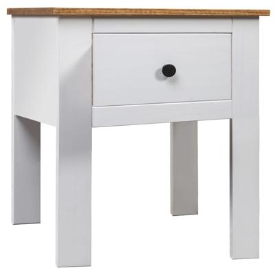 VidaXL Nachtkastje panama range 46x40x57 cm grenenhout wit