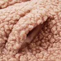 Kinderjas met capuchon tddy 116 kunstvacht cognackleurig - thumbnail