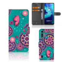 Motorola G8 Power Lite Hoesje Cirkels en Vlinders - thumbnail