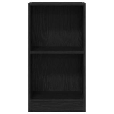 Boekenkast 40x24x76 cm spaanplaat zwart eikenkleurig