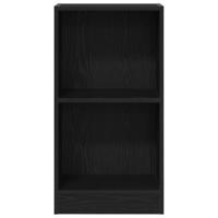 Boekenkast 40x24x76 cm spaanplaat zwart eikenkleurig - thumbnail