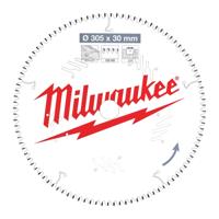Milwaukee Cirkelzaagblad voor Hout | Ø 305mm Asgat 30mm 100T - 4932471322 - thumbnail