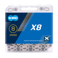 KMC ketting x8 8v ½-3/32 114l zilver/grijs - thumbnail