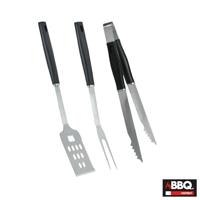Toebehoren voor de barbecue Zwart 3 Onderdelen - thumbnail