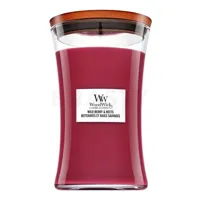 WoodWick Geurkaars Large Wild Berry & Beets - 18 cm / ø 10 cm - Geurkaars in Glas - Houten Lont - thumbnail