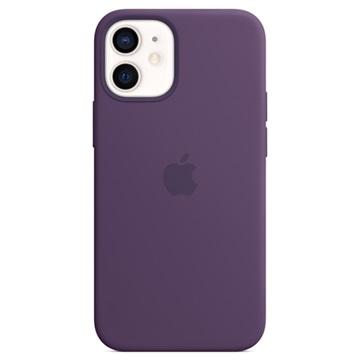Case with MagSafe - Beschermhoes voor mobiele telefoon - silicone - amethyst - voor iPhone 12 mini