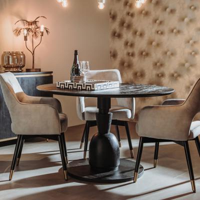 Tower Living Ronde Eettafel 'Brunello' Mangohout, 130cm Tower Living Ronde Eettafel 'Brunello' Mangohout, 130cm