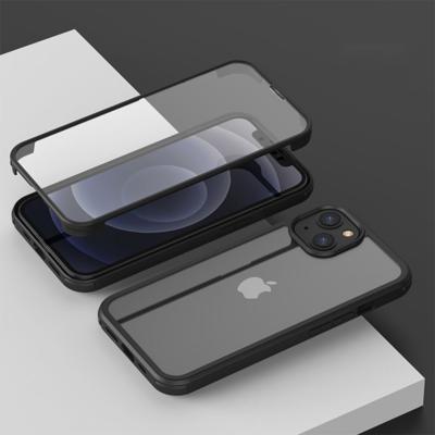 Valenta Tempered Glass Full Cover Bumper Case Apple iPhone 14 Plus Black