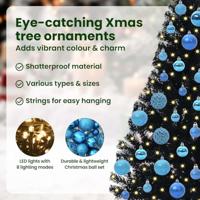 VidaXL Kunstmatig voorverlicht kerstboom met 150 led zwart 120 cm pvc - thumbnail