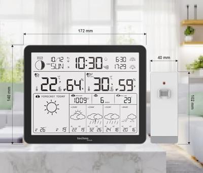 Techno Line WD3000 WD3000 Wetterstation WiFi-weerstation Verwachting voor 4 dagen Aantal sensoren max.: 1