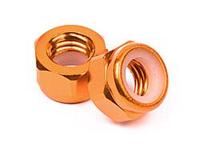 Aluminum lock nut m5 (orange/10pcs) - thumbnail