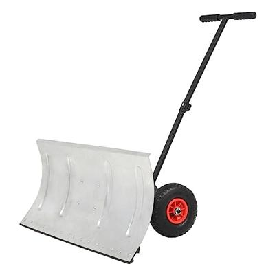 VidaXL Sneeuwploeg handbediend met wielen 100x44 cm VidaXL Sneeuwploeg handbediend met wielen 100x44 cm