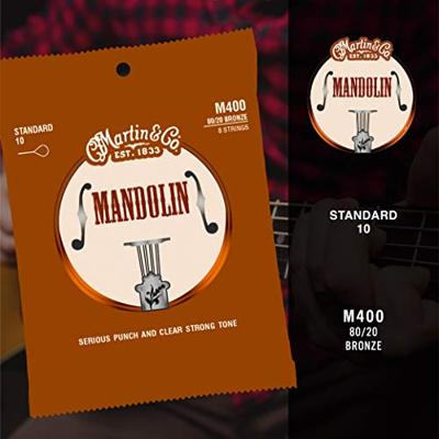 Martin Strings M400 Standard Mandolin 80/20 Bronze