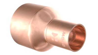 Kirchhoff Koperen reduceerkoppeling, blank, 28 mmA x 15 mm, 1 socket, (5243) - 989077055