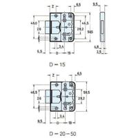 JuNie meubelslot opleg - 704 - 35 mm - thumbnail