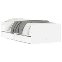 Bedframe met lades wit 90x200 cm - thumbnail