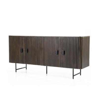 Eleonora Dressoir 'Remi' Mangohout en metaal, kleur Bruin, 170cm