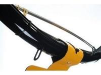 Spatbordset 28" 45 mm kunststof compleet met stangenset - zwart - thumbnail