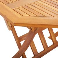 Tuintafel inklapbaar 135x85x75 cm massief acaciahout - thumbnail