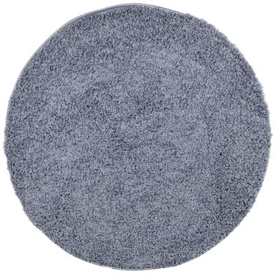 VidaXL Vloerkleed pamplona shaggy hoogpolig modern ø 240 cm blauw