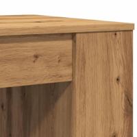 Salontafel 102x55x42 cm bewerkt hout artisanaal eikenkleur - thumbnail