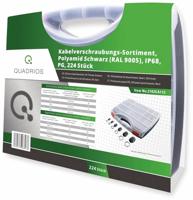 Quadrios 2102CA112 Wartel assortiment PA66 Zwart (RAL 9005) 1 set(s) - thumbnail