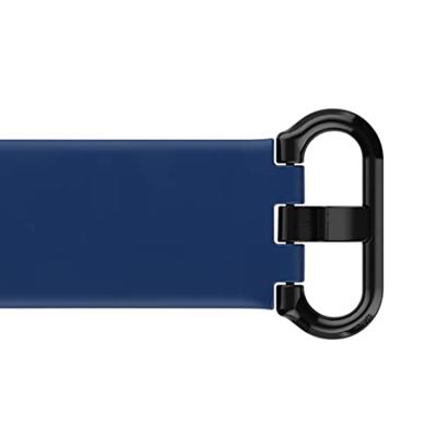 Hama Fitbit Horlogebandje, 22 mm, verstelbare reservearmband voor smartwatch Fitbit Charge 3, Charge 4, Sense, Sense 2, Fitbit armband om te vervangen, wisselarmband van TPU, roestvrij stalen gesp, blauw