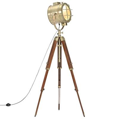 VidaXL Vloerlamp driepoot 165 cm massief mangohout VidaXL Vloerlamp driepoot 165 cm massief mangohout