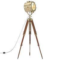 VidaXL Vloerlamp driepoot 165 cm massief mangohout - thumbnail