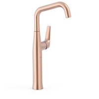Wastafelmengkraan Tres Fuji 37.2 cm met Draaibare uitloop Mat Rose Gold - thumbnail