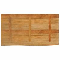 Tafelblad met natuurlijke rand 100x60x3,8 cm massief mangohout - thumbnail