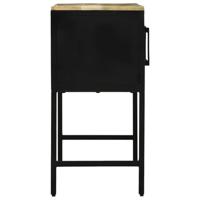 Wandtafel met lade Bruin 100 x 35 x 70 cm massief mangohout - thumbnail