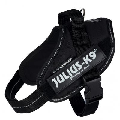 Julius K9 idc power-harnas / tuig voor labels zwart - thumbnail